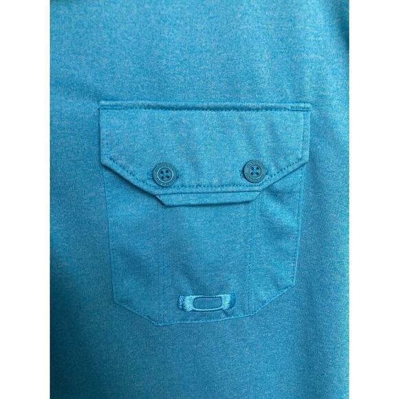 Oakley Mens Bright Blue Golf Polo size XL regular fit short sleeve casual - Picture 3 of 5